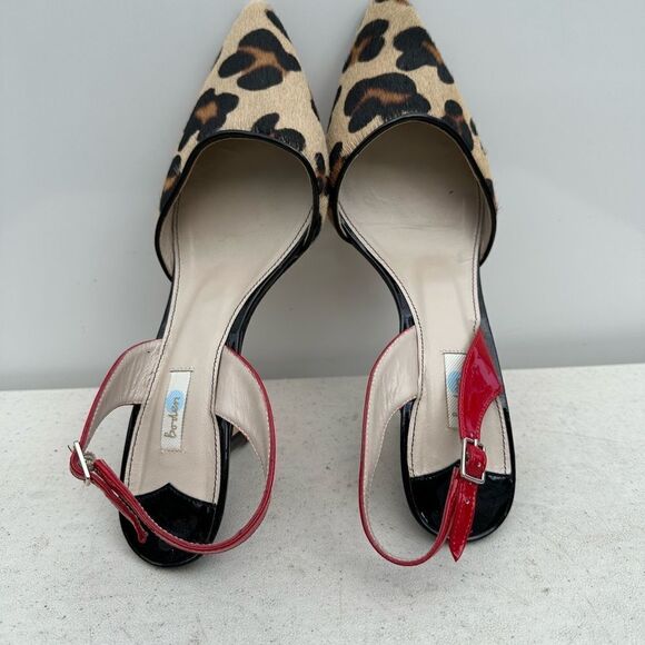 Boden Slingback Heels Animal Print Size 38-7,5 - Picture 5 of 7
